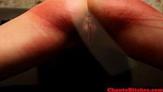 Tattooed sub caned until red raw - porn video