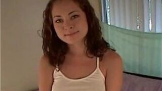 Surreal teen plays with her pussy then sucks - porn video