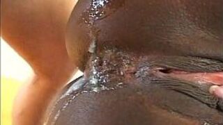 Busty Ebony Mandy Gets Ass Drilled - porn video