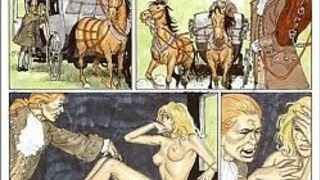 Cute Little Blonde in Sexual Bondage Comic - porn video