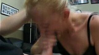 blonde babe deepthroat - porn video