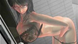 Anime teen in sexy lingerie masturbating - porn video