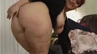 Plumper loves cock and gets cum on her face - porn video