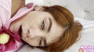 Marina Gold gets ANAL from BBC cock in role play - porn video
