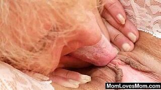 Horny amateur milf toys naughty hairy granny - porn video