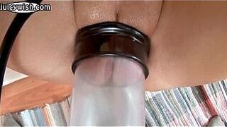 Busty babe licking balls in bed - porn video