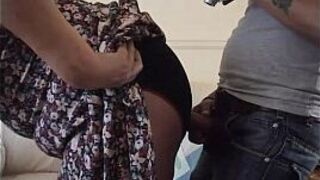 Amateur mature takes a good panty fucking for the first time - porn video